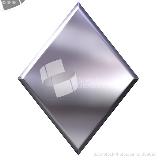 Image of 3D Silver Diamond