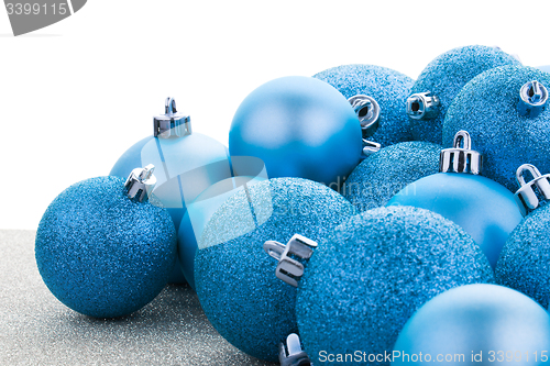 Image of Blue christmas balls