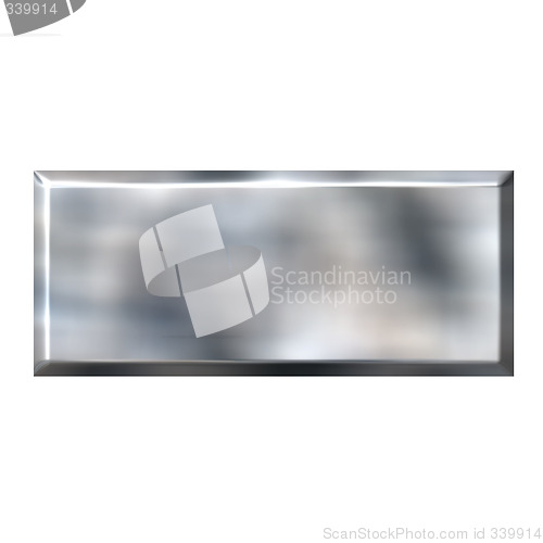 Image of 3D Tin Foil Square Button