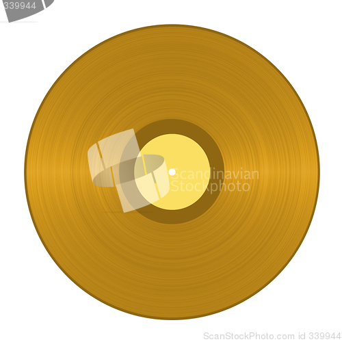 Image of Golden Vinyl Record