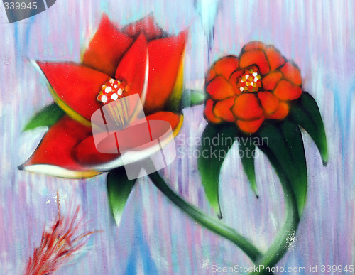 Image of Flower Graffiti