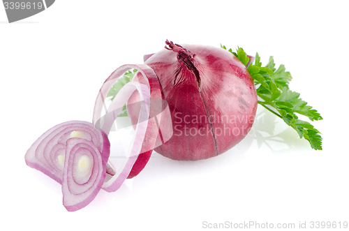 Image of Red sliced onion