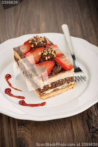 Image of Chocolate strawberry cake 