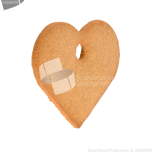 Image of Christmas decoration: heart shaped gingerbread 