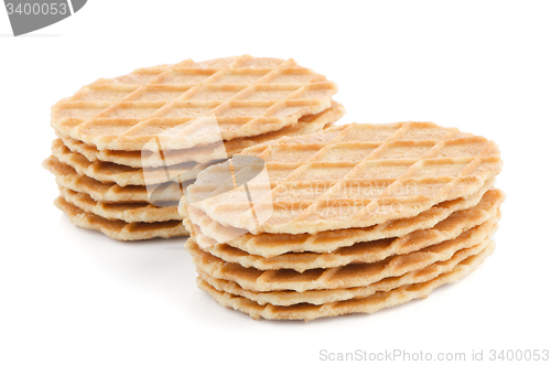 Image of Pile of sweet waffles