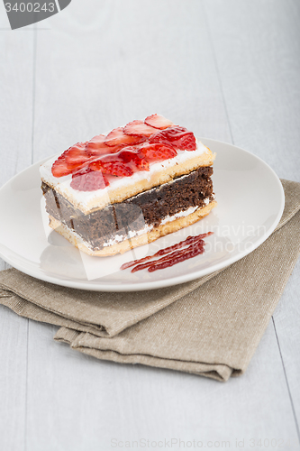 Image of Chocolate strawberry cake 