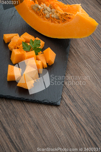 Image of Sliced pumpkin
