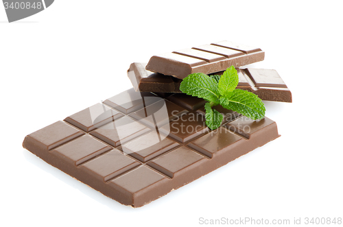 Image of Closeup detail of chocolate parts