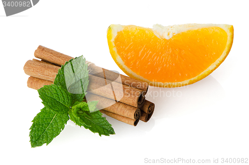 Image of One orange fruit segment 