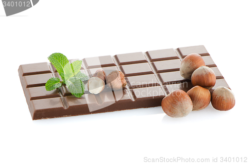 Image of Chocolate Bar with hazelnuts