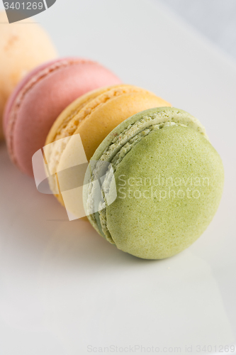 Image of Macarons on a white plate