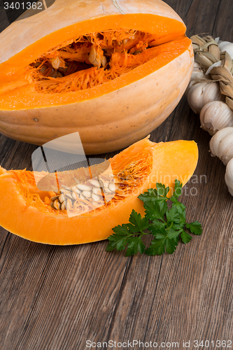 Image of Sliced pumpkin