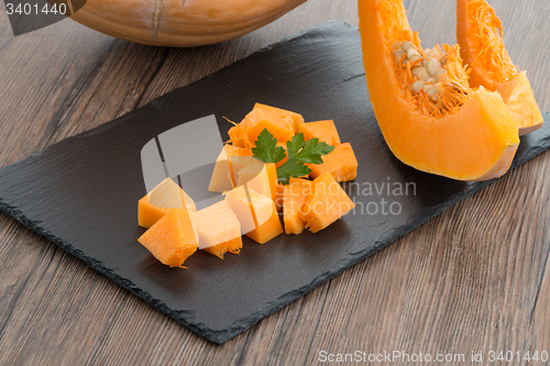 Image of Sliced pumpkin