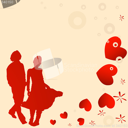 Image of couple, valentine design
