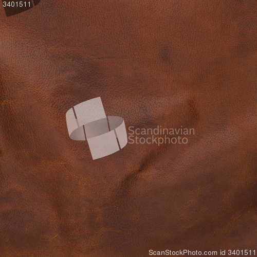 Image of Brown leather texture closeup