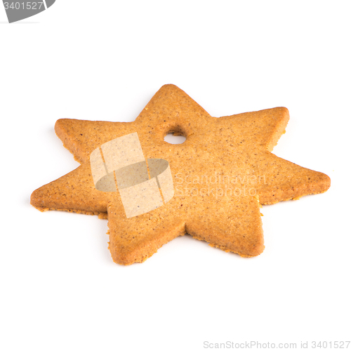Image of Christmas decoration: star shaped gingerbread 