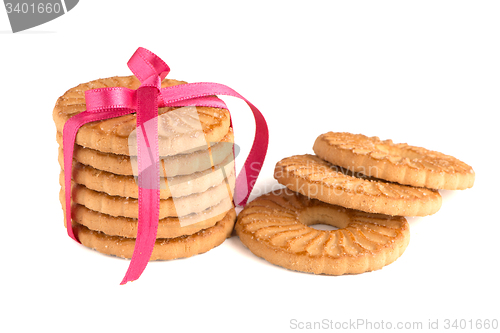 Image of Festive wrapped rings biscuits