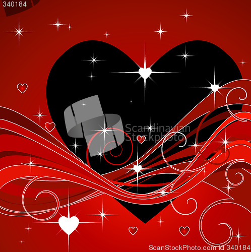 Image of hearts background