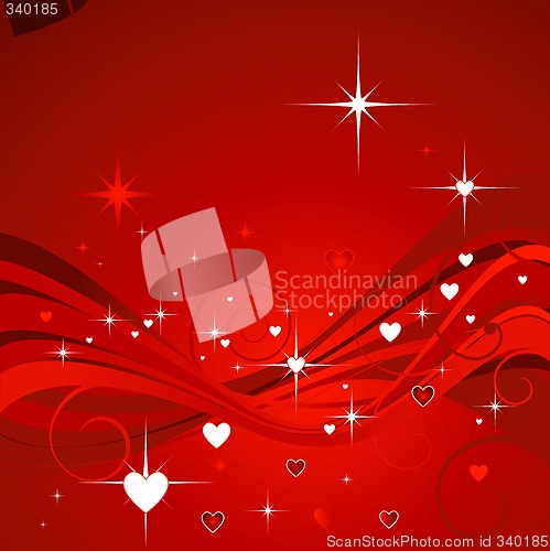 Image of hearts background
