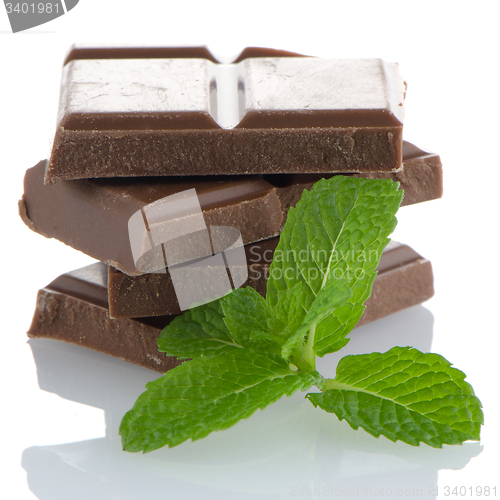 Image of Closeup detail of chocolate parts