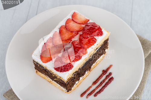 Image of Chocolate strawberry cake 