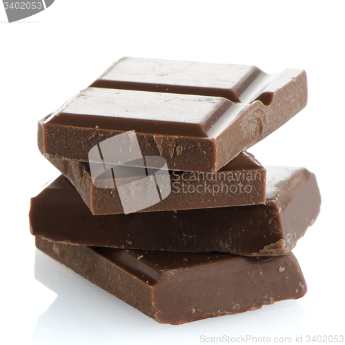 Image of Closeup detail of chocolate parts