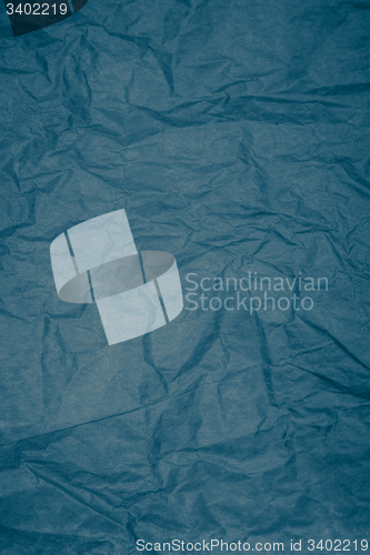 Image of Blue crumpled paper texture