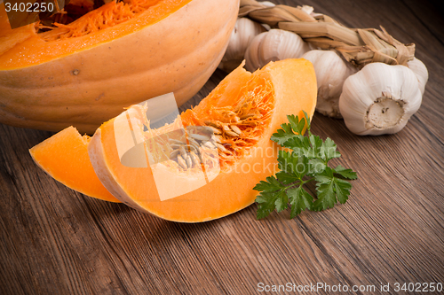 Image of Sliced pumpkin