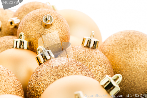 Image of Golden christmas balls