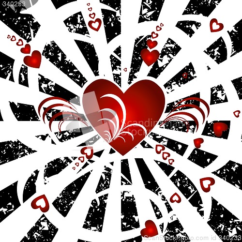 Image of hearts background