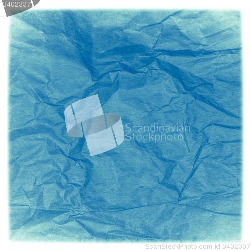 Image of Blue crumpled paper texture