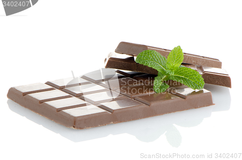 Image of Closeup detail of chocolate parts