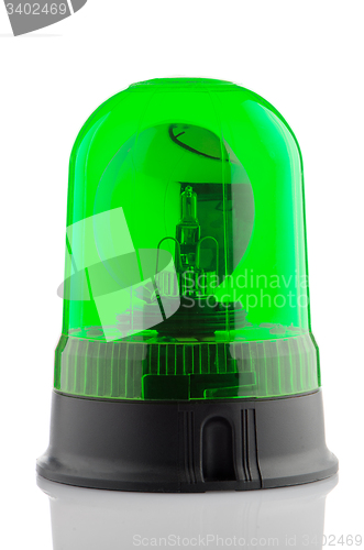 Image of Green rotating beacon 