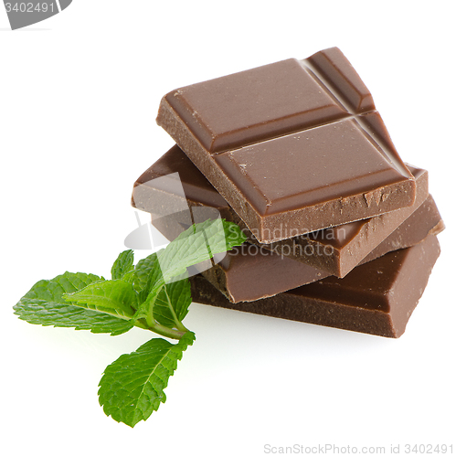 Image of Closeup detail of chocolate parts