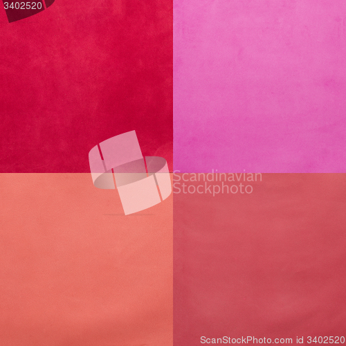 Image of Set of pink leather samples