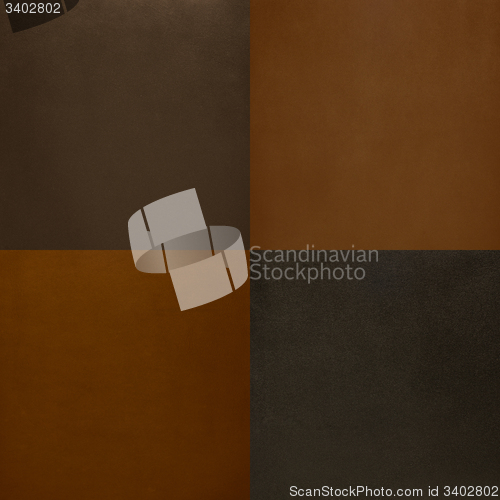 Image of Set of brown leather samples