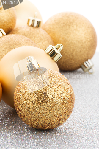 Image of Golden christmas balls