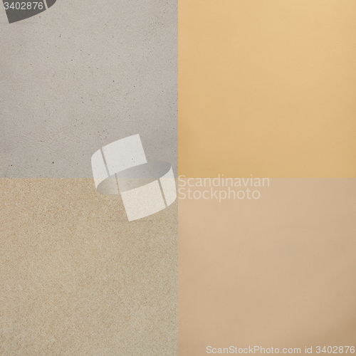 Image of Set of beige leather samples