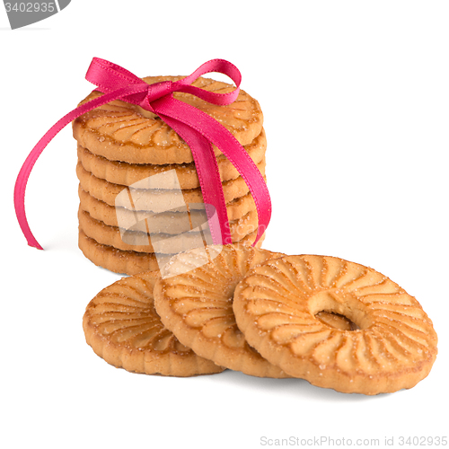 Image of Festive wrapped rings biscuits