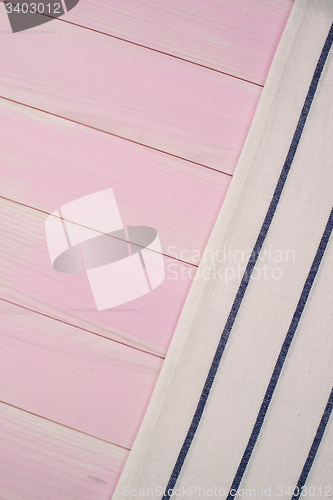 Image of Blue towel over table