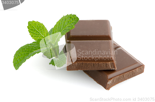 Image of Closeup detail of chocolate parts