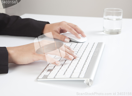 Image of Hands work on keyboard