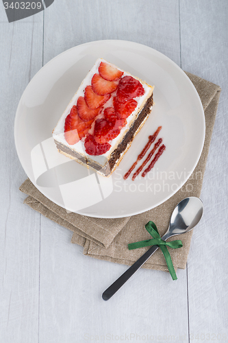 Image of Chocolate strawberry cake 