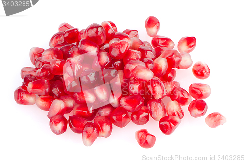 Image of Pomegranate seed pile
