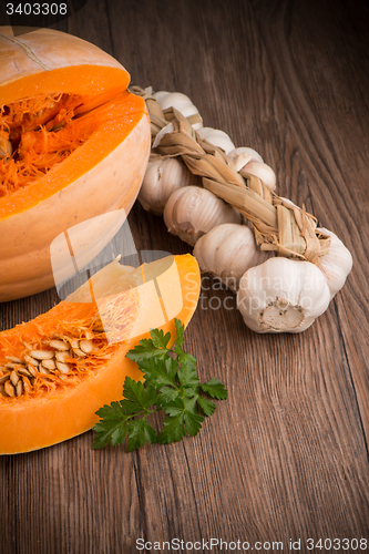 Image of Sliced pumpkin