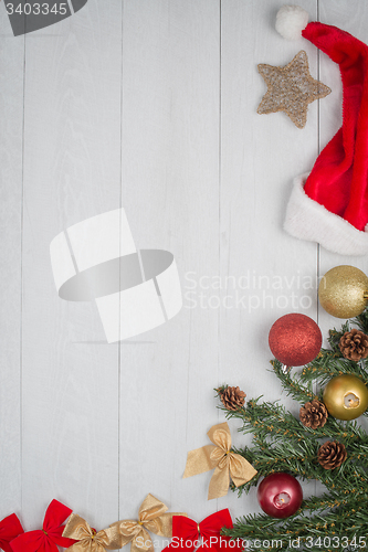 Image of Christmas decorations frame 