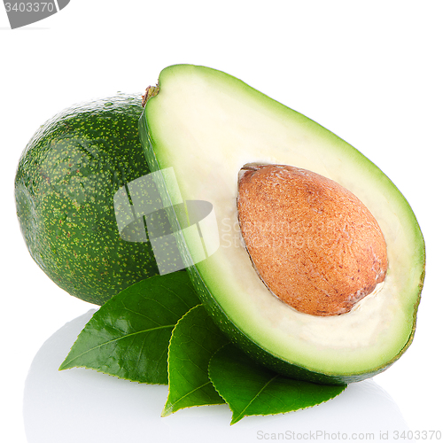 Image of Avocados on white 