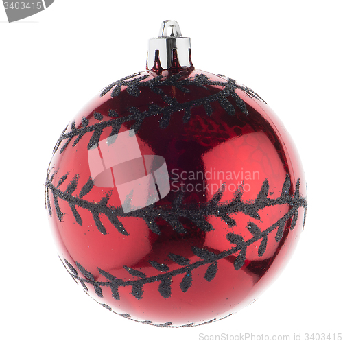 Image of Red Christmas bauble