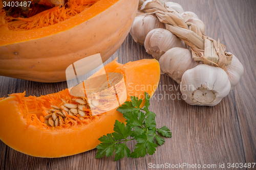 Image of Sliced pumpkin