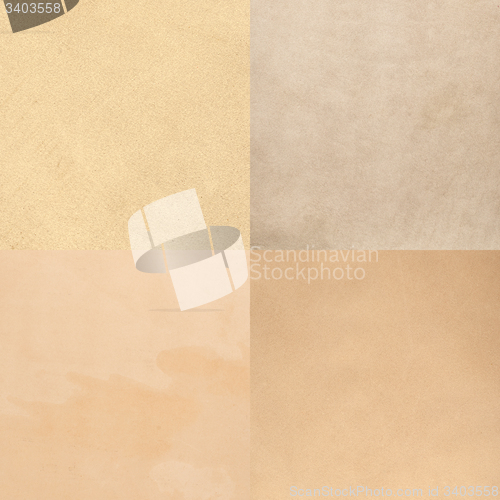 Image of Set of beige leather samples